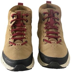 Ryka Mid Summit Hiking Boots Women 9 1/2 Brn Water Resistant Suede Trail Comfort